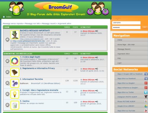 STATISTICHE 7 anni di “BroomGulf 2” (03.2013 – 03.2020)