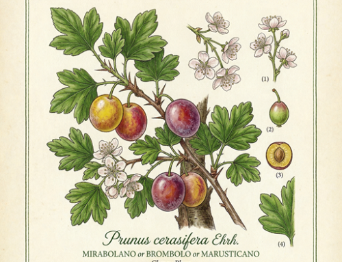 Mirabolano o brombolo o marusticano (Prunus cerasifera)