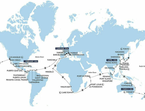Salpata da Genova la crociera che fa il giro del mondo: 132 giorni di navigazione con 46 tappe in 33 Paesi